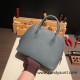 Hermes 25cm bolide Epsom Y7 /Blue Orage Full Handmade Silver Hardware002 Hermes 25cm bolide Epsom Y7 /Blue Orage Full Handmade Silver Hardware002