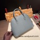 Hermes 25cm bolide Epsom Y7 /Blue Orage Full Handmade Silver Hardware002 Hermes 25cm bolide Epsom Y7 /Blue Orage Full Handmade Silver Hardware002