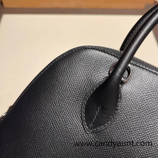 Hermes 25cm bolide Epsom 89 /Black (Noir) Full Handmade Silver Hardware003 Hermes 25cm bolide Epsom 89 /Black (Noir) Full Handmade Silver Hardware003