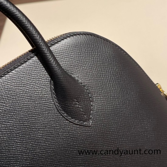 Hermes 25cm bolide Epsom 89 /Black (Noir) Full Handmade Gold Hardware005 Hermes 25cm bolide Epsom 89 /Black (Noir) Full Handmade Gold Hardware005
