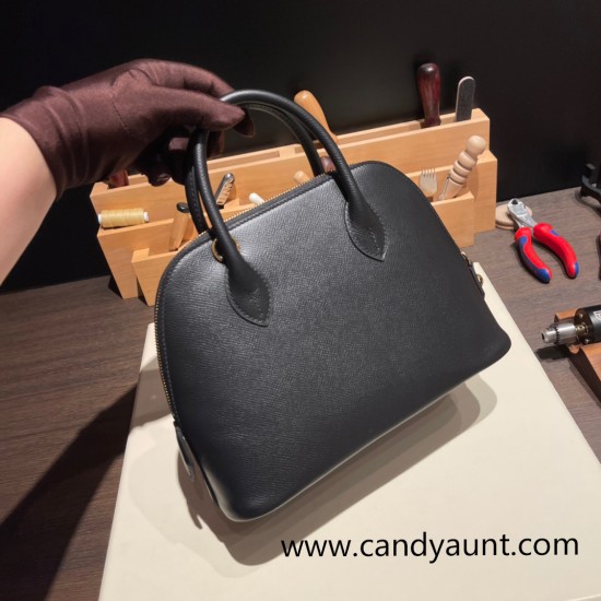 Hermes 25cm bolide Epsom 89 /Black (Noir) Full Handmade Gold Hardware005 Hermes 25cm bolide Epsom 89 /Black (Noir) Full Handmade Gold Hardware005