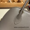 Hermes 25cm bolide Evercolor 0L/ Gris Meyer Full Handmade Gold Hardware006