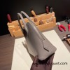 Hermes 25cm bolide Evercolor 0L/ Gris Meyer Full Handmade Gold Hardware006