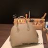 Hermes 25cm bolide Epsom 18 /Étoupe Grey Full Handmade Silver Hardware008