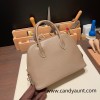 Hermes 25cm bolide Epsom 18 /Étoupe Grey Full Handmade Gold Hardware009