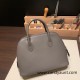 Hermes 25cm bolide evercolor 8F /Etain Full Handmade Silver Hardware012 Hermes 25cm bolide evercolor 8F /Etain Full Handmade Silver Hardware012