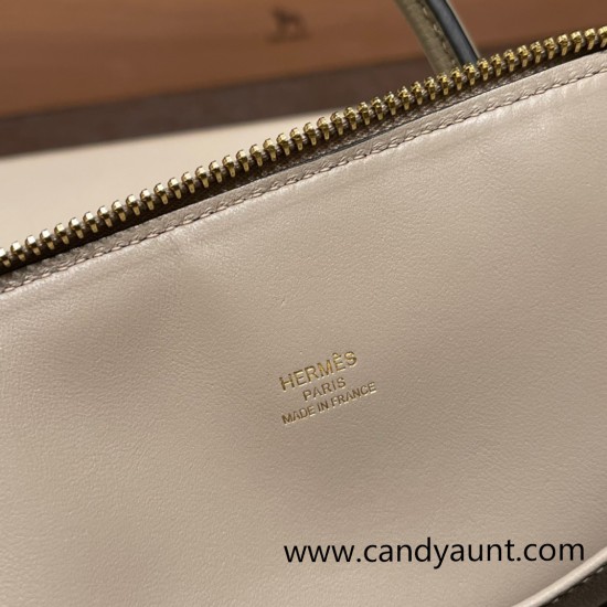 Hermes 25cm bolide evercolor 81 /Gris Tourterelle Full Handmade Gold Hardware015 Hermes 25cm bolide evercolor 81 /Gris Tourterelle Full Handmade Gold Hardware015