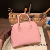 Hermes 25cm bolide epsom 3Q /Rose Sakura Full Handmade Silver Hardware017