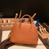 Hermes 25cm bolide Barenia 34 /Fauve Full Handmade Silver Hardware018