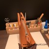 Hermes 25cm bolide Barenia 34 /Fauve Full Handmade Silver Hardware018