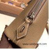 Hermes 25cm bolide evercolor 18 /Étoupe Grey (Étoupe) Full Handmade Silver Hardware025