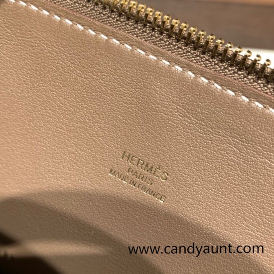 Hermes 25cm bolide evercolor 18 /Étoupe Grey (Étoupe) Full Handmade Gold Hardware026 Hermes 25cm bolide evercolor 18 /Étoupe Grey (Étoupe) Full Handmade Gold Hardware026
