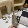 18/Étoupe Grey Bolide 25cm （Epsom） 25cm  Gold Hardware