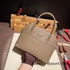 Hermes 27cm bolide 18 /Étoupe Grey (Étoupe)Gold Hardware Full Handmade