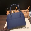 Hermes 27cm bolide Epsom 73 /Blue Saphir Gold Hardware Full Handmade