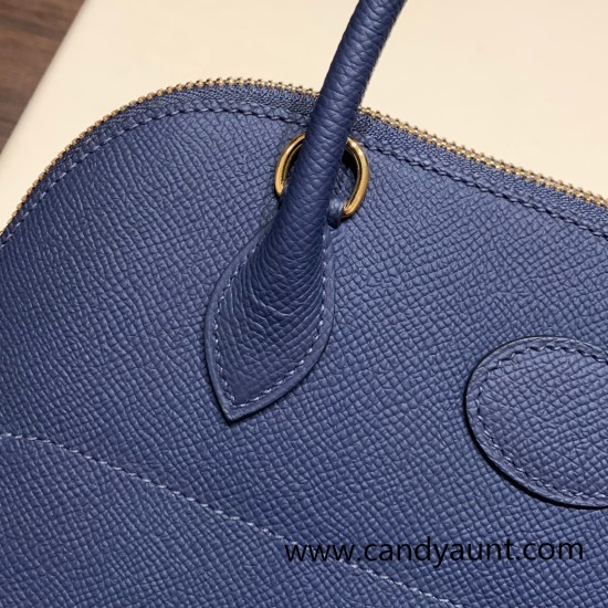 Hermes 27cm bolide Epsom 73 /Blue Saphir Gold Hardware Full Handmade Hermes 27cm bolide Epsom 73 /Blue Saphir Gold Hardware Full Handmade