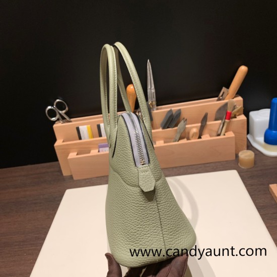 Hermes 27cm bolide Tc Q1 /Sauge Silver Hardware Full Handmade Hermes 27cm bolide Tc Q1 /Sauge Silver Hardware Full Handmade