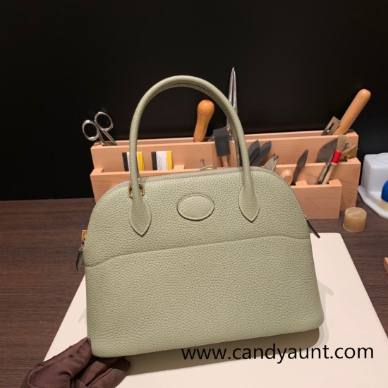 Hermes 27cm bolide Tc Q1 /Sauge Gold Hardware Full Handmade Hermes 27cm bolide Tc Q1 /Sauge Gold Hardware Full Handmade