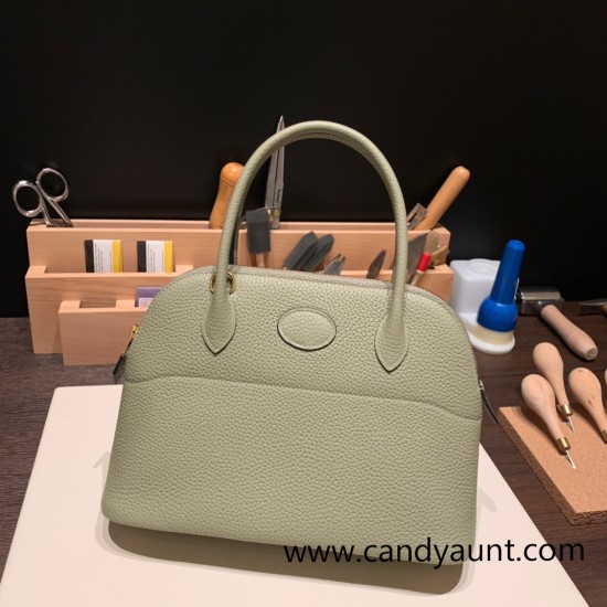 Hermes 27cm bolide Tc Q1 /Sauge Gold Hardware Full Handmade Hermes 27cm bolide Tc Q1 /Sauge Gold Hardware Full Handmade