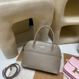  18 / Étoupe Grey Gold Hardware 【Bolide】27cm Epsom Full Hand-Stitching