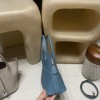 75 / Blue Jean   Silver Hardware Bolide27cm  Epsom  Full Hand-Stitching