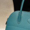 Z6 / Malachite   Silver Hardware   Bolide 27cm  Epsom  Full Hand-Stitching