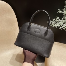 89 / Black    Gold Hardware Epsom  Bolide 27cm Full Hand-Stitching