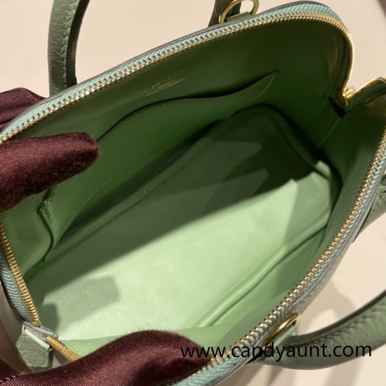 Hermes mini bolide evercolor 3I/Vert Criquet Full Handmade 001 Hermes mini bolide evercolor 3I/Vert Criquet Full Handmade 001