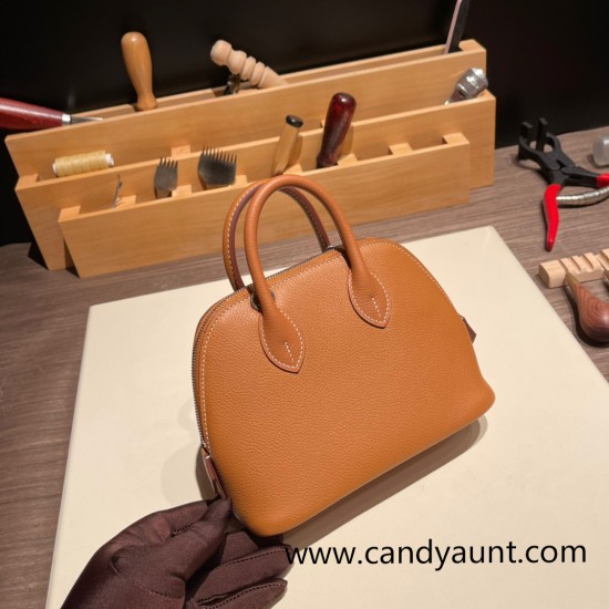 Hermes mini bolide evercolor 37/Gold Full Handmade 002 Hermes mini bolide evercolor 37/Gold Full Handmade 002