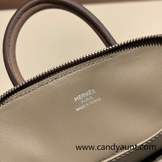 Hermes mini bolide evercolor M8/Gris Asphalt Full Handmade 003 Hermes mini bolide evercolor M8/Gris Asphalt Full Handmade 003
