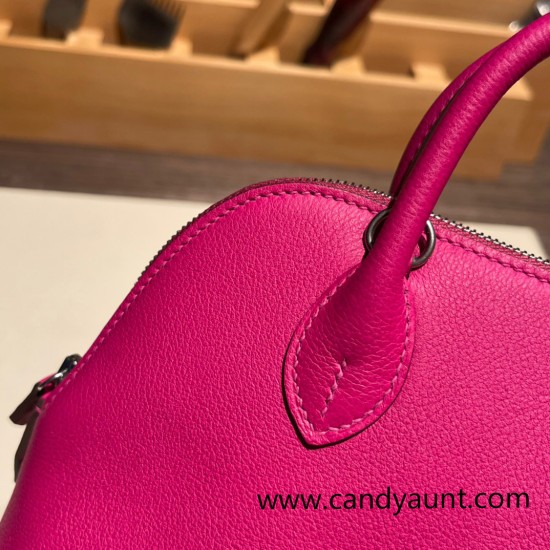 Hermes mini bolide evercolor L3 /Rose Purple Full Handmade 004 Hermes mini bolide evercolor L3 /Rose Purple Full Handmade 004