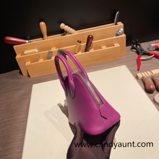 Hermes mini bolide evercolor P9 /Anemone Full Handmade 005 Hermes mini bolide evercolor P9 /Anemone Full Handmade 005