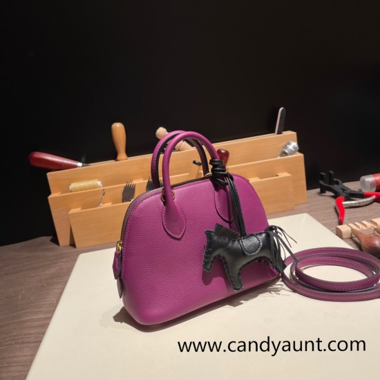 Hermes mini bolide evercolor P9 /Anemone Full Handmade 005 Hermes mini bolide evercolor P9 /Anemone Full Handmade 005