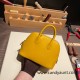 Hermes mini bolide evercolor 9D /Jaune Ambre Full Handmade 006 Hermes mini bolide evercolor 9D /Jaune Ambre Full Handmade 006