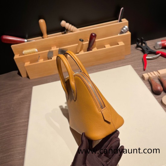 Hermes mini bolide evercolor 2S /Sesame Full Handmade 008 Hermes mini bolide evercolor 2S /Sesame Full Handmade 008
