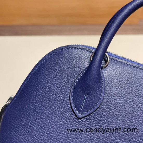 Hermes mini bolide evercolor 73 /Blue Saphir Full Handmade 010 Hermes mini bolide evercolor 73 /Blue Saphir Full Handmade 010