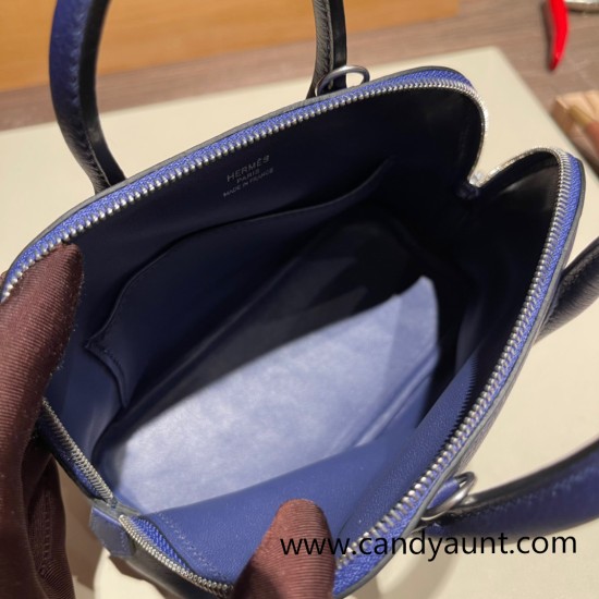 Hermes mini bolide evercolor 73 /Blue Saphir Full Handmade 010 Hermes mini bolide evercolor 73 /Blue Saphir Full Handmade 010