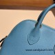 Hermes mini bolide evercolor P3 /Blue du Nord Full Handmade 011 Hermes mini bolide evercolor P3 /Blue du Nord Full Handmade 011