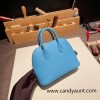 Hermes mini bolide evercolor P3 /Blue du Nord Full Handmade 011