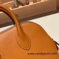 Hermes mini bolide evercolor 1H /Toffee Full Handmade 012