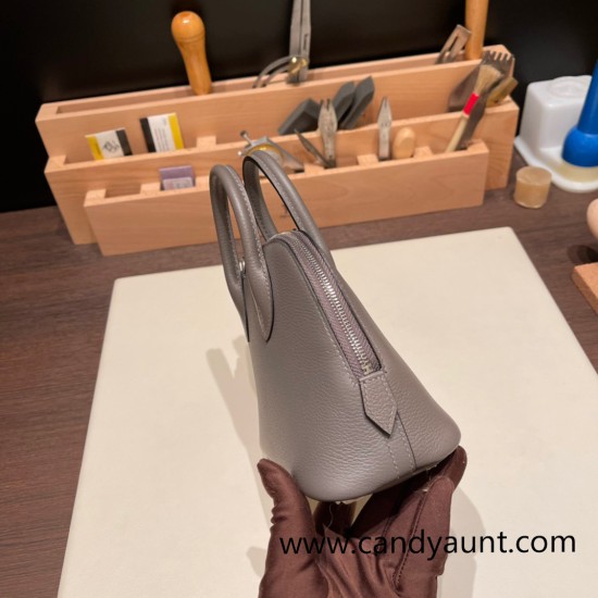 Hermes mini bolide evercolor 8F /Etain Full Handmade 013 Hermes mini bolide evercolor 8F /Etain Full Handmade 013