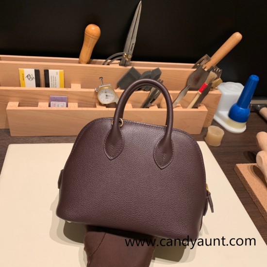 Hermes mini bolide evercolor 0G /Rouge Sellier & Framboise Full Handmade 014 Hermes mini bolide evercolor 0G /Rouge Sellier & Framboise Full Handmade 014