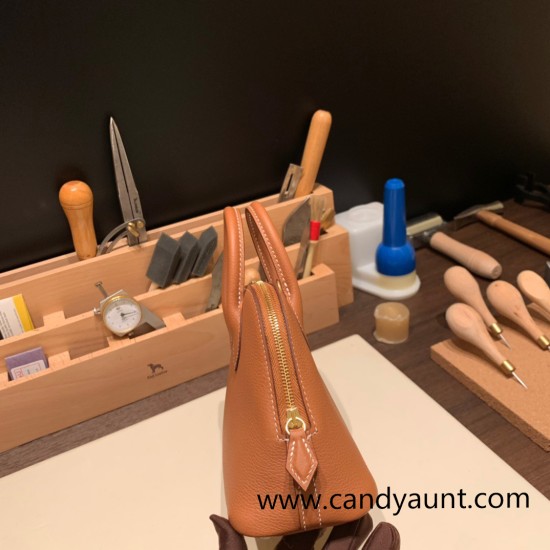 Hermes mini bolide evercolor 37/Gold Full Handmade 016 Hermes mini bolide evercolor 37/Gold Full Handmade 016
