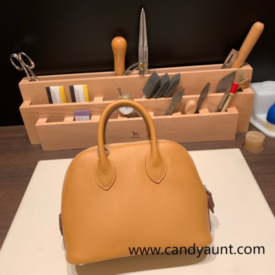 Hermes mini bolide evercolor 2S/Sesame & K4/Rose d’ete Full Handmade 017 Hermes mini bolide evercolor 2S/Sesame & K4/Rose d’ete Full Handmade 017