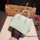 Hermes mini bolide Chevre 0S vertdeau Full Handmade 021 Hermes mini bolide Chevre 0S vertdeau Full Handmade 021