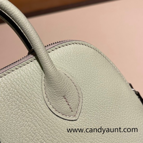 Hermes mini bolide Chevre 0S vertdeau Full Handmade 021 Hermes mini bolide Chevre 0S vertdeau Full Handmade 021