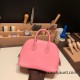 Hermes mini bolide Chevre 1Q/Rose Confetti Full Handmade 022 Hermes mini bolide Chevre 1Q/Rose Confetti Full Handmade 022