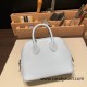 Hermes mini bolide Chevre 7R /Azur Full Handmade 023 Hermes mini bolide Chevre 7R /Azur Full Handmade 023