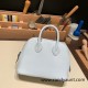 Hermes mini bolide Chevre 7R /Azur Full Handmade 023 Hermes mini bolide Chevre 7R /Azur Full Handmade 023