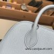 Hermes mini bolide Chevre 7R /Azur Full Handmade 023 Hermes mini bolide Chevre 7R /Azur Full Handmade 023